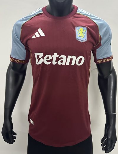2526 Aston Villa Home PLAYER VERSION Soccer Jersey